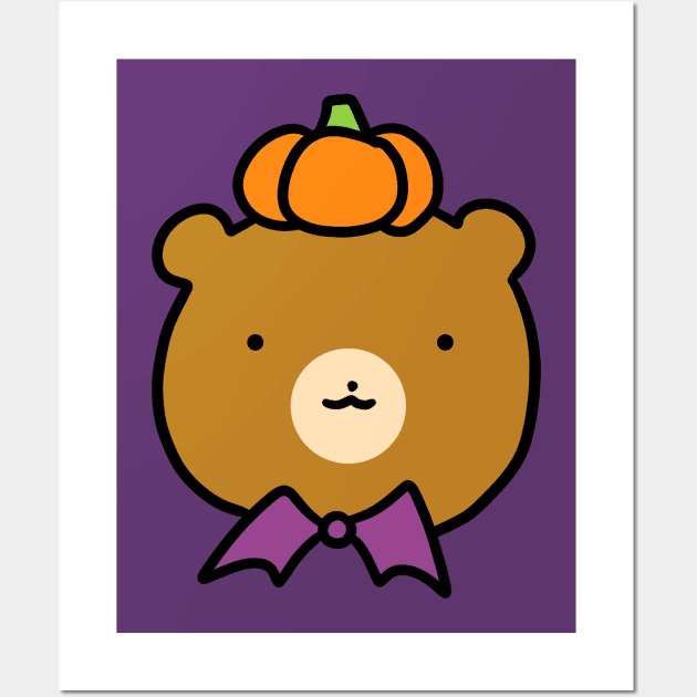 Halloween Bear Face Wall Art by saradaboru